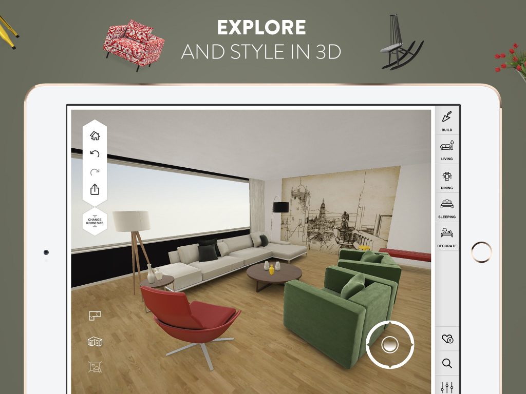 apps for living room design